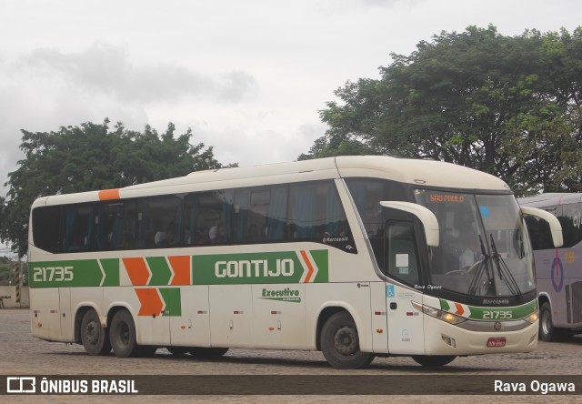 Empresa Gontijo de Transportes 21735 na cidade de Vitória da Conquista, Bahia, Brasil, por Rava Ogawa. ID da foto: 11724737.