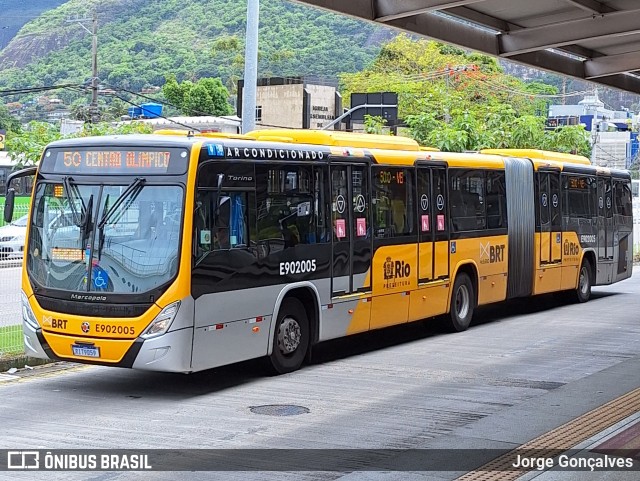 Mobi Rio E902005 na cidade de Rio de Janeiro, Rio de Janeiro, Brasil, por Jorge Gonçalves. Número da foto: #11727819.