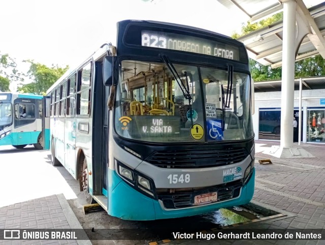 SIT Macaé Transportes 1548 na cidade de Macaé, Rio de Janeiro, Brasil, por Victor Hugo Gerhardt Leandro de Nantes. Número da foto: #11728027.