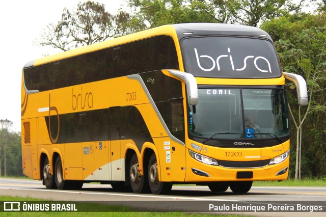 Brisa Ônibus 17203 na cidade de Barra do Piraí, Rio de Janeiro, Brasil, por Paulo Henrique Pereira Borges. ID da foto: 11727903.