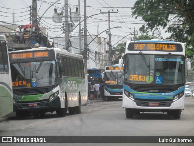 Viação Ponte Coberta RJ 190.031 na cidade de Rio de Janeiro, Rio de Janeiro, Brasil, por Luiz Guilherme. Número da foto: #11727728.