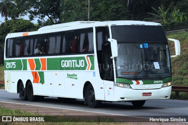 Empresa Gontijo de Transportes 21175 na cidade de Betim, Minas Gerais, Brasil, por Henrique Simões. ID da foto: 11726416.