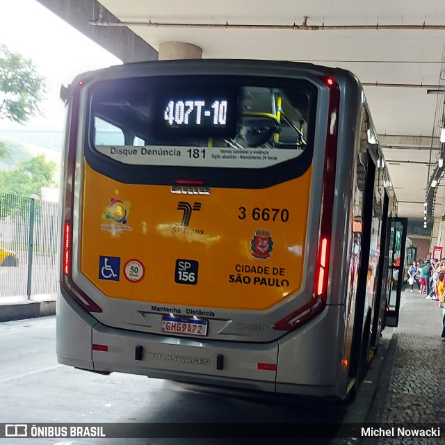 Transunião Transportes 3 6670 na cidade de São Paulo, São Paulo, Brasil, por Michel Nowacki. Número da foto: #11726953.