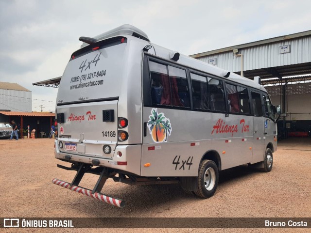 Aliança Tur Transporte de Passageiros e Turismo 14189 na cidade de Parauapebas, Pará, Brasil, por Bruno Costa. ID da foto: 11727775.