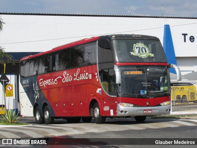 Expresso São Luiz 6880 na cidade de Goiânia, Goiás, Brasil, por Glauber Medeiros. Número da foto: #11728616.