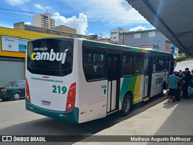 Auto Viação Cambuí 219 na cidade de Bragança Paulista, São Paulo, Brasil, por Matheus Augusto Balthazar. ID da foto: 11728223.