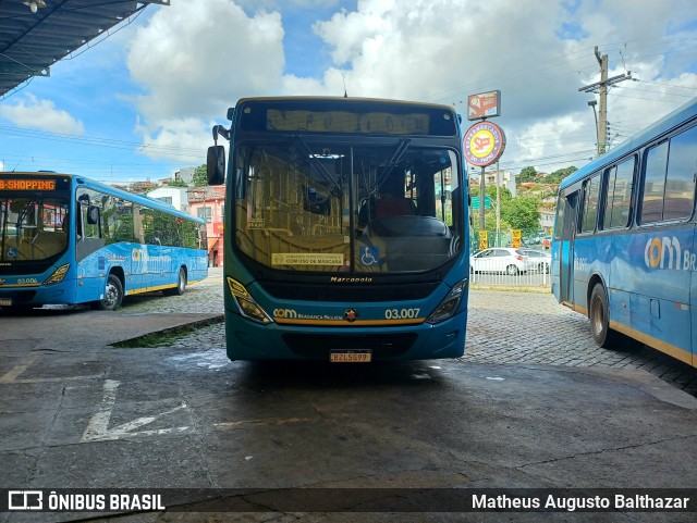 JTP Transportes - COM Bragança Paulista 03.007 na cidade de Bragança Paulista, São Paulo, Brasil, por Matheus Augusto Balthazar. Número da foto: #11728199.