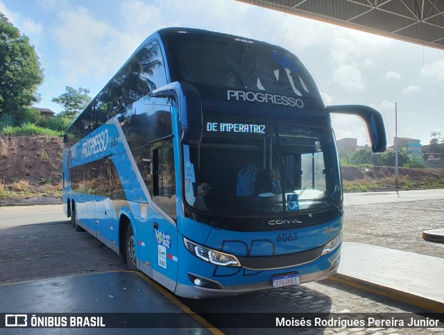 Auto Viação Progresso 6063 na cidade de São Luís, Maranhão, Brasil, por Moisés Rodrigues Pereira Junior. ID da foto: 11727916.