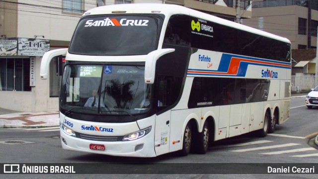 VUSC - Viação União Santa Cruz 3400 na cidade de Balneário Camboriú, Santa Catarina, Brasil, por Daniel Cezari. Número da foto: #11726361.