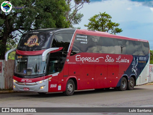 Expresso São Luiz 8060 na cidade de Brasília, Distrito Federal, Brasil, por Luis Santana. Número da foto: #11726306.
