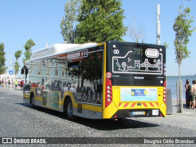 Companhia Carris de Ferro de Lisboa 2636 na cidade de Lisbon, Lisbon, Portugal, por Douglas Célio Brandao. ID da foto: 11726970.