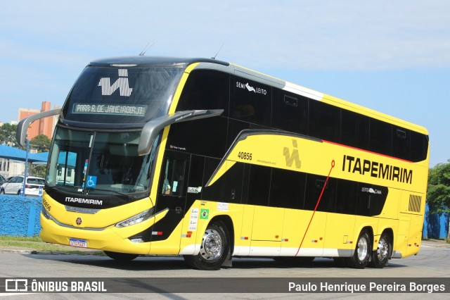 Viação Nova Itapemirim 40856 na cidade de São Paulo, São Paulo, Brasil, por Paulo Henrique Pereira Borges. Número da foto: #11727986.
