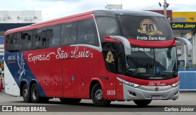 Expresso São Luiz 10110 na cidade de Goiânia, Goiás, Brasil, por Carlos Júnior. ID da foto: 11727725.