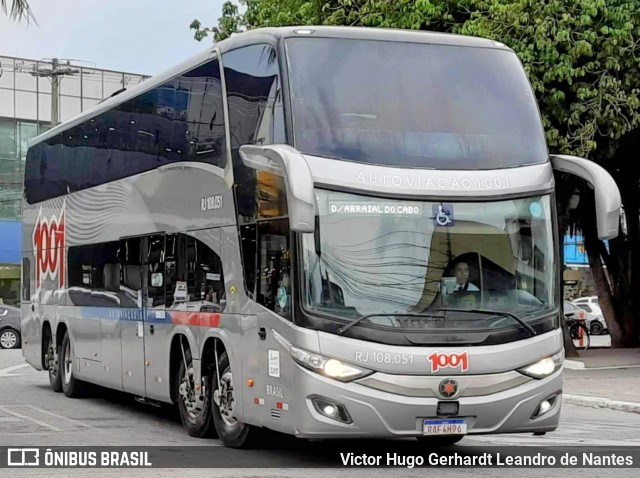 Auto Viação 1001 RJ 108.051 na cidade de Araruama, Rio de Janeiro, Brasil, por Victor Hugo Gerhardt Leandro de Nantes. Número da foto: #11729936.