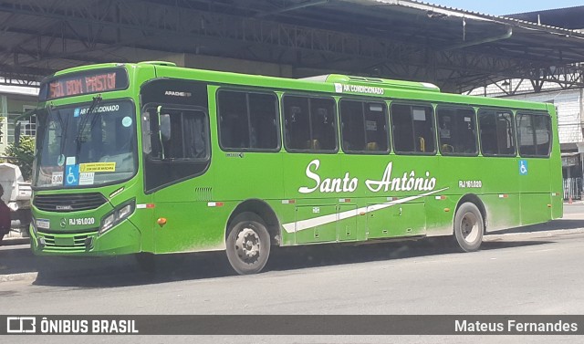 Transportes Santo Antônio RJ 161.020 na cidade de Belford Roxo, Rio de Janeiro, Brasil, por Mateus Fernandes. Número da foto: #11728886.