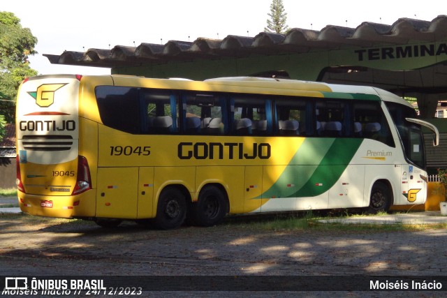 Empresa Gontijo de Transportes 19045 na cidade de Cubatão, São Paulo, Brasil, por Moiséis Inácio. ID da foto: 11731580.