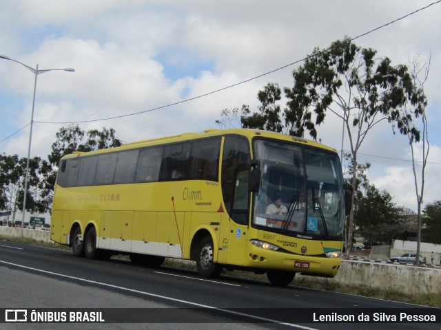 Viação Itapemirim 8867 na cidade de Caruaru, Pernambuco, Brasil, por Lenilson da Silva Pessoa. ID da foto: 11730848.