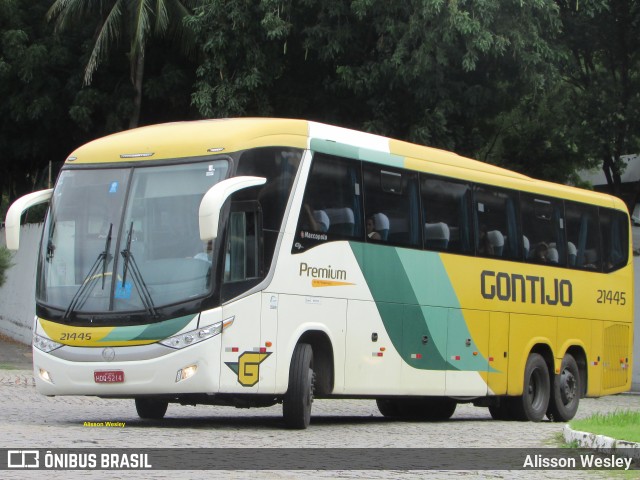 Empresa Gontijo de Transportes 21445 na cidade de Fortaleza, Ceará, Brasil, por Alisson Wesley. ID da foto: 11730778.