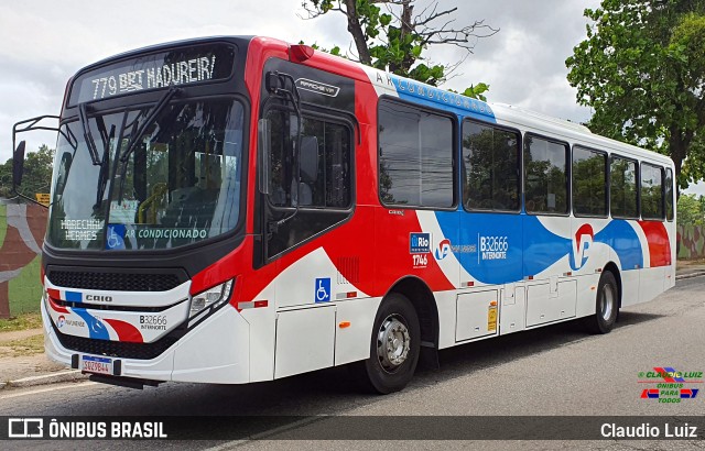 Viação Pavunense B32666 na cidade de Rio de Janeiro, Rio de Janeiro, Brasil, por Claudio Luiz. ID da foto: 11730139.