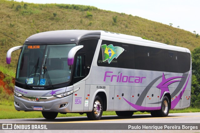 Frilocar Viagem e Turismo RJ 894.009 na cidade de Barra do Piraí, Rio de Janeiro, Brasil, por Paulo Henrique Pereira Borges. Número da foto: #11730844.