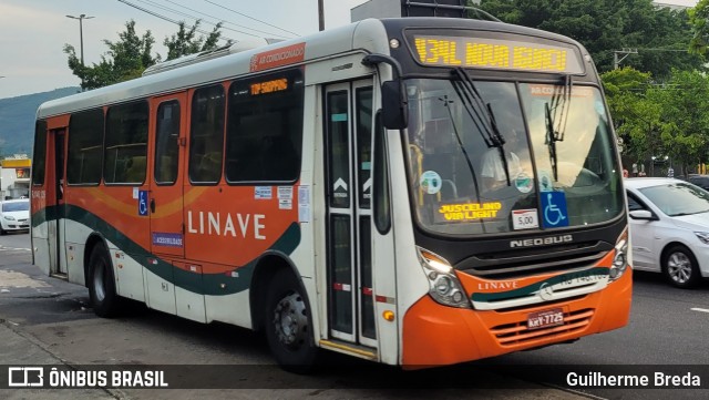 Linave Transportes RJ 146.109 na cidade de Rio de Janeiro, Rio de Janeiro, Brasil, por Guilherme Breda. Número da foto: #11728826.