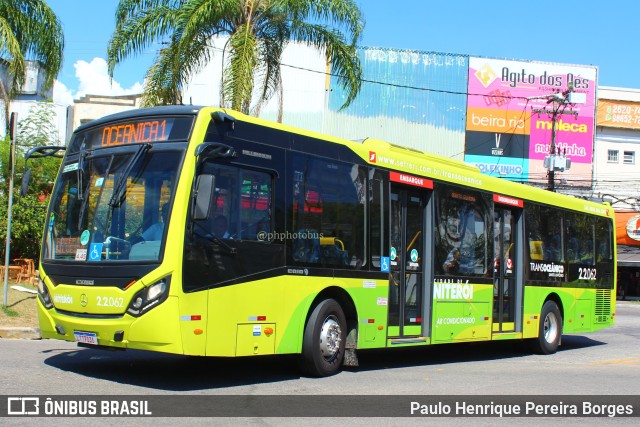 Santo Antônio Transportes Niterói 2.2.062 na cidade de Niterói, Rio de Janeiro, Brasil, por Paulo Henrique Pereira Borges. ID da foto: 11730774.