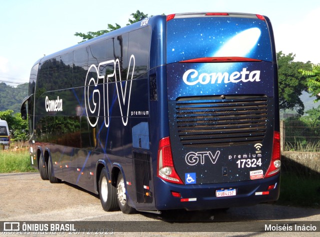 Viação Cometa 17324 na cidade de Cubatão, São Paulo, Brasil, por Moiséis Inácio. ID da foto: 11729607.