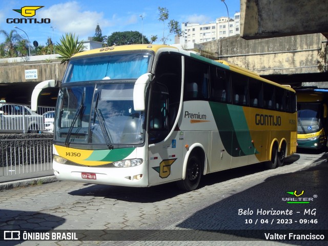 Empresa Gontijo de Transportes 14350 na cidade de Belo Horizonte, Minas Gerais, Brasil, por Valter Francisco. ID da foto: 11729900.