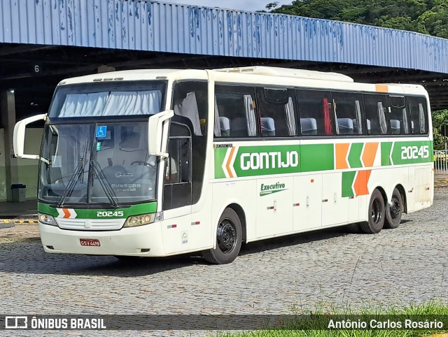 Empresa Gontijo de Transportes 20245 na cidade de Juiz de Fora, Minas Gerais, Brasil, por Antônio Carlos Rosário. ID da foto: 11729011.