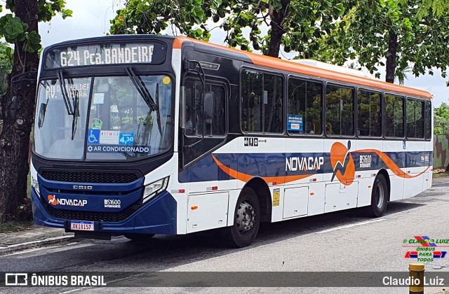 Viação Novacap B51600 na cidade de Rio de Janeiro, Rio de Janeiro, Brasil, por Claudio Luiz. Número da foto: #11730142.