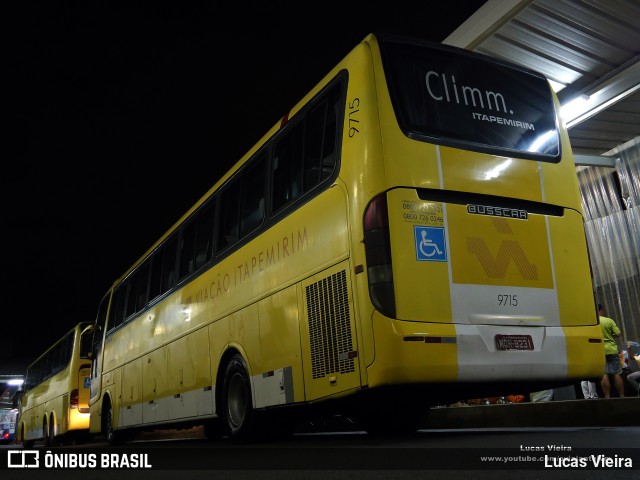 Viação Itapemirim 9715 na cidade de Belo Horizonte, Minas Gerais, Brasil, por Lucas Vieira. Número da foto: #11729624.