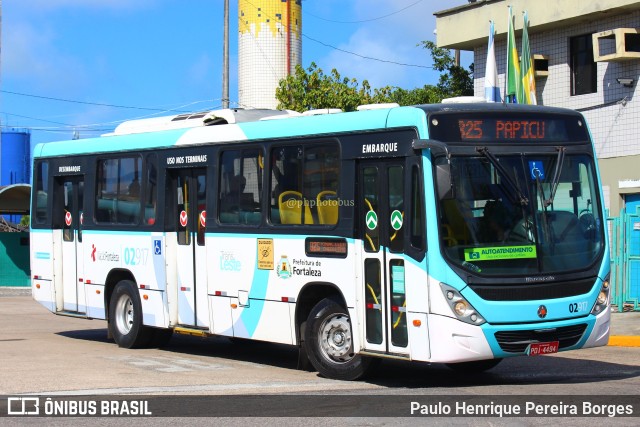 Viação Fortaleza 02917 na cidade de Fortaleza, Ceará, Brasil, por Paulo Henrique Pereira Borges. Número da foto: #11734145.
