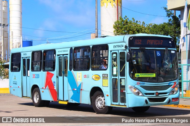 Rota Sol > Vega Transporte Urbano 35220 na cidade de Fortaleza, Ceará, Brasil, por Paulo Henrique Pereira Borges. Número da foto: #11734123.