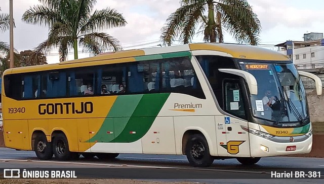 Empresa Gontijo de Transportes 19340 na cidade de Betim, Minas Gerais, Brasil, por Hariel BR-381. Número da foto: #11733717.