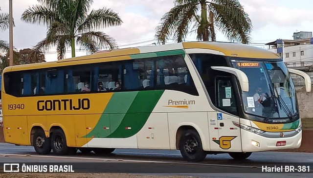 Empresa Gontijo de Transportes 19340 na cidade de Betim, Minas Gerais, Brasil, por Hariel BR-381. ID da foto: 11733717.