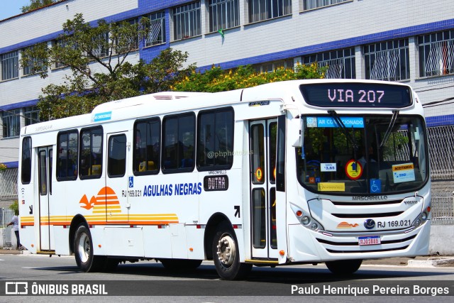 Viação Agulhas Negras RJ 169.021 na cidade de Volta Redonda, Rio de Janeiro, Brasil, por Paulo Henrique Pereira Borges. Número da foto: #11734198.