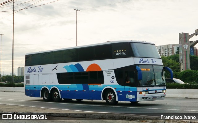 Marta Tur Turismo 1303 na cidade de São Paulo, São Paulo, Brasil, por Francisco Ivano. ID da foto: 11734357.