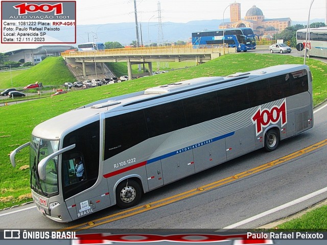 Auto Viação 1001 RJ 108.1222 na cidade de Aparecida, São Paulo, Brasil, por Paulo Rafael Peixoto. Número da foto: #11732046.