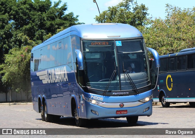 Viação Águia Branca 14006 na cidade de Vitória da Conquista, Bahia, Brasil, por Rava Ogawa. ID da foto: 11732764.