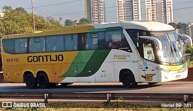 Empresa Gontijo de Transportes 18970 na cidade de Betim, Minas Gerais, Brasil, por Hariel BR-381. Número da foto: #11733313.