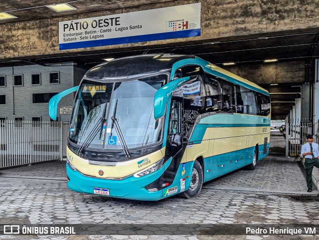 Santa Fé Transportes 161 na cidade de Belo Horizonte, Minas Gerais, Brasil, por Pedro Henrique VM. ID da foto: 11734259.