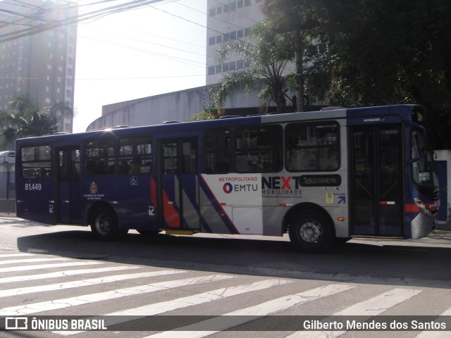 Next Mobilidade - ABC Sistema de Transporte 81.449 na cidade de São Caetano do Sul, São Paulo, Brasil, por Gilberto Mendes dos Santos. ID da foto: 11731876.