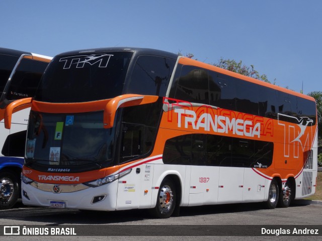 Transmega Transportes e Turismo 1337 na cidade de Trindade, Goiás, Brasil, por Douglas Andrez. ID da foto: 11732531.