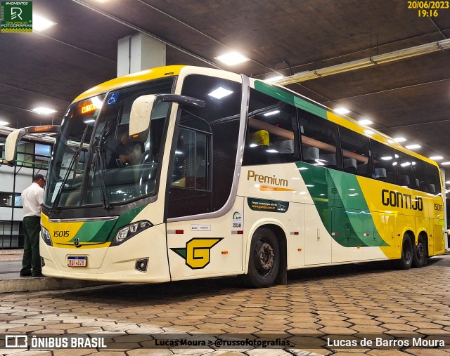 Empresa Gontijo de Transportes 15015 na cidade de Belo Horizonte, Minas Gerais, Brasil, por Lucas de Barros Moura. ID da foto: 11734871.