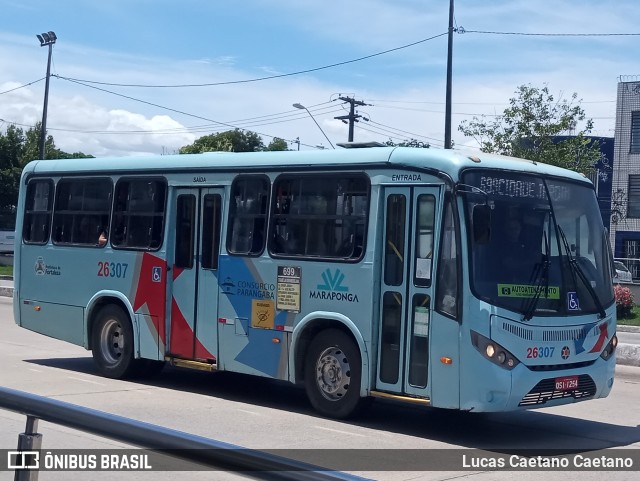 Maraponga Transportes 26307 na cidade de Fortaleza, Ceará, Brasil, por Lucas Caetano. Número da foto: #11733824.