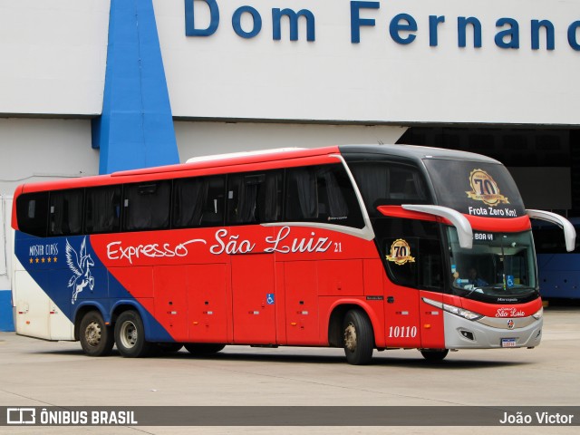 Expresso São Luiz 10110 na cidade de Goiânia, Goiás, Brasil, por João Victor. ID da foto: 11733872.