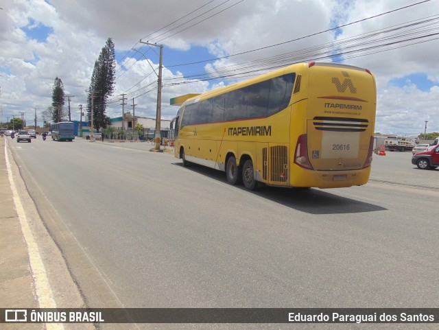 Viação Itapemirim 20616 na cidade de Vitória da Conquista, Bahia, Brasil, por Eduardo Paraguai dos Santos. ID da foto: 11732065.