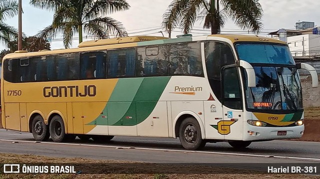 Empresa Gontijo de Transportes 17150 na cidade de Betim, Minas Gerais, Brasil, por Hariel BR-381. ID da foto: 11733823.