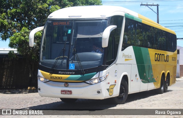 Empresa Gontijo de Transportes 18200 na cidade de Vitória da Conquista, Bahia, Brasil, por Rava Ogawa. ID da foto: 11732615.