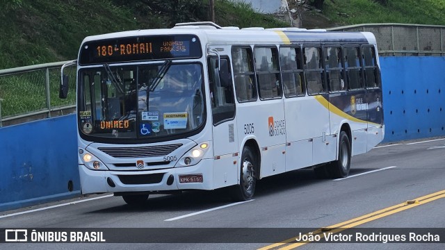 Viação Cidade do Aço 5005 na cidade de Volta Redonda, Rio de Janeiro, Brasil, por João Victor Rodrigues Rocha. Número da foto: #11734759.